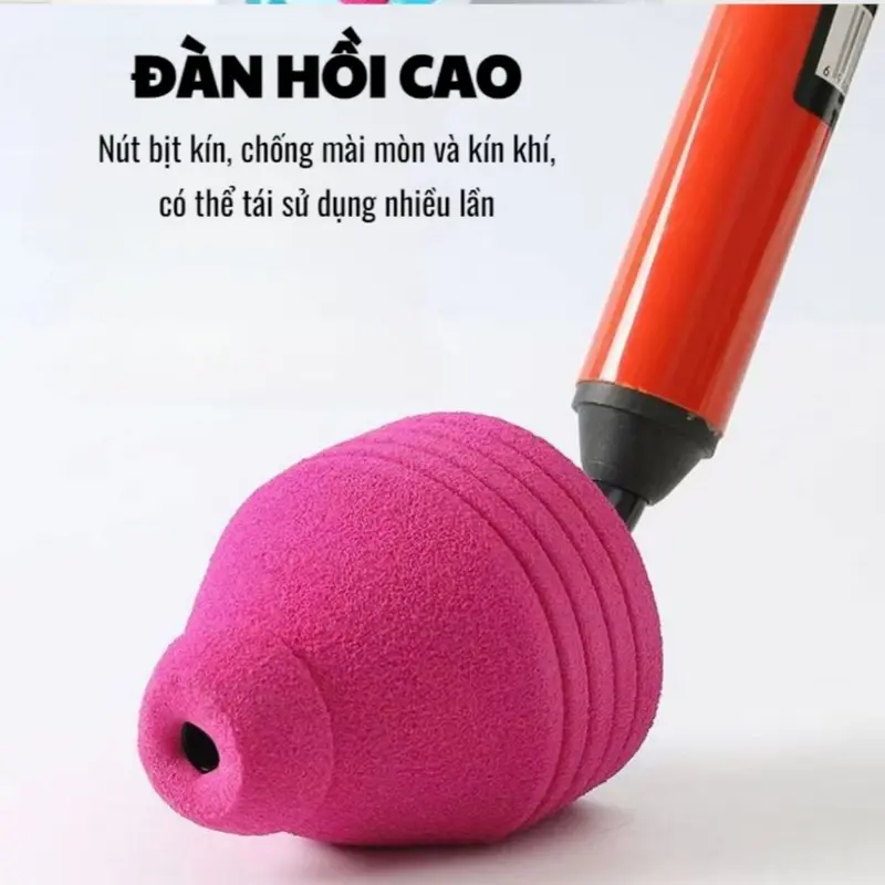 Dụng cụ thông tắc bồn cầu thông tắc cống thoát nước sàn trong gia đình bằng khí nén áp lực cao tiện dụng, Cây thông bồn 5