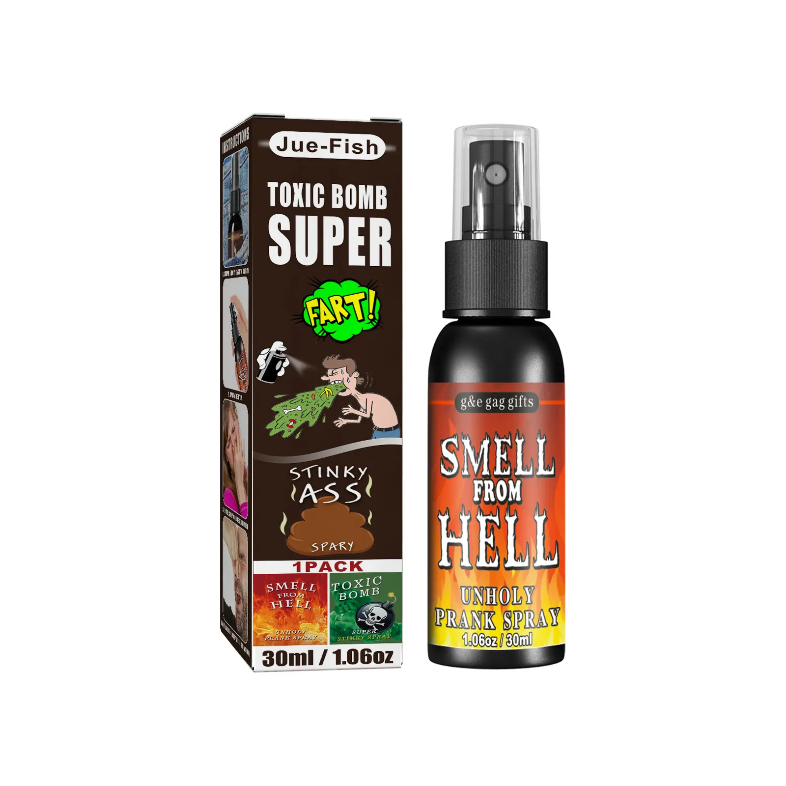 Cười Smith, Ướt Farts, Potent Stink Spray, Cực mạnh Stink