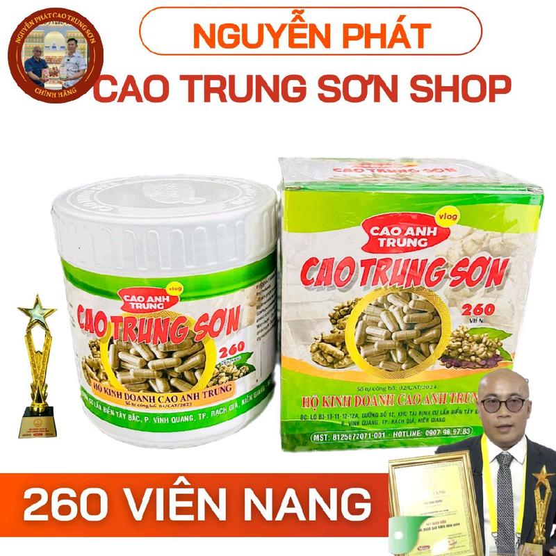 Hộp 260 Viên Ngải Đen Cao Cấp Cao Trung Sơn chống độc chính hãng