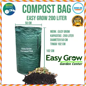 Compost Bag 200 Liter Easy Grow Tas Kompos Tempat Membuat Komposter Easygrow Large
