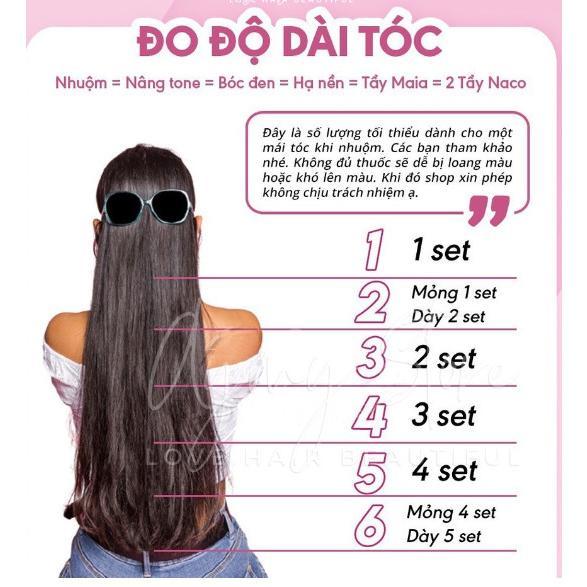 [ Rẻ VÔ ĐỊCH ] Sét Thuốc Nhuộm Tóc màu Than Chì kèm oxi và gang tay Đổi Màu Tóc Dưỡng Tóc 4