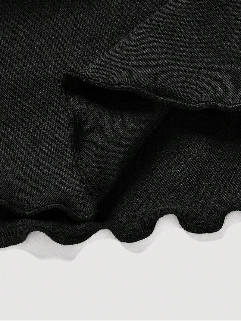 Product Introduction of Women's Solid Ruched Tie Back Halter Top & Ruffle Skirt Set, Sexy Chic Backless Sleeveless Top & Tiered Layer Skirt, Ladies Summer Clothes for Beach Holiday Vacation, Womenswear 8