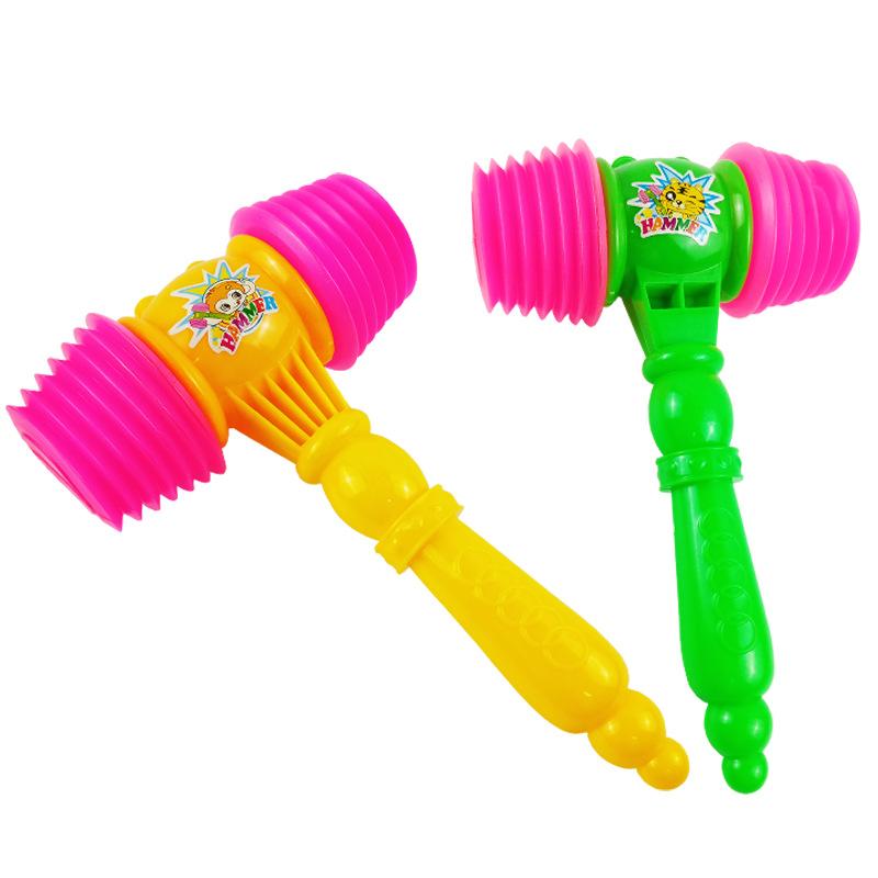 Búa đồ chơi trẻ em, búa nhựa hơi 2 đầu gõ kêu chít chít giải trí giảm căng thẳng