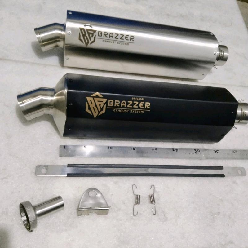 silincer Racing Big volume inlet 50mm knalpot racing Original Brazzer exhaust silincer only 4