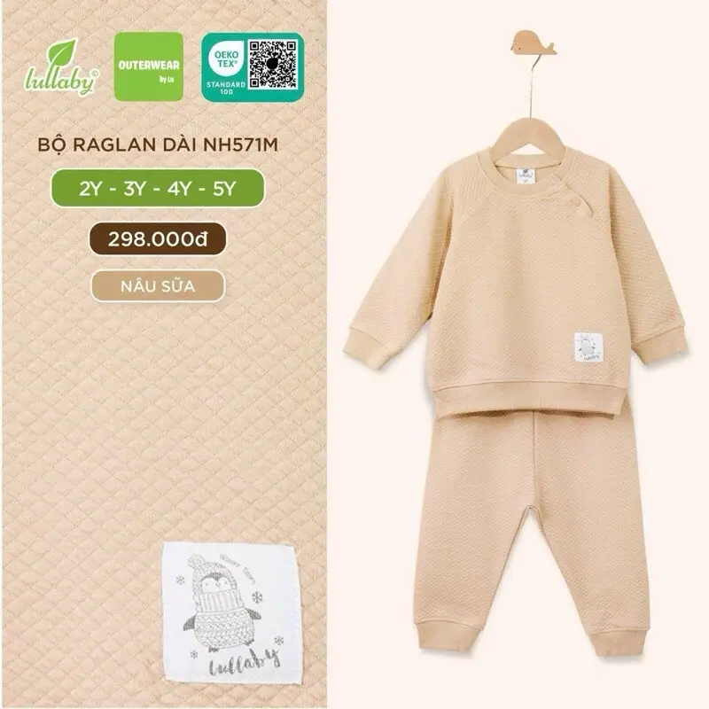 Bộ dài tay cho bé LULLABY