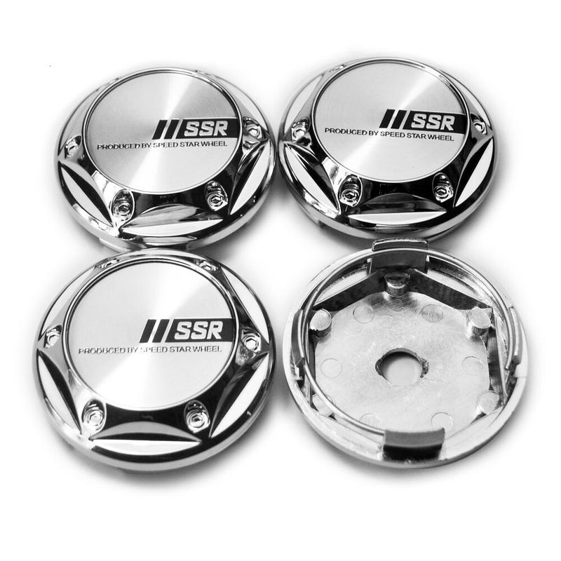 4pcs 68mm 61mm SSR Wheel Center Caps for Rims For JDM Auto Styling ...