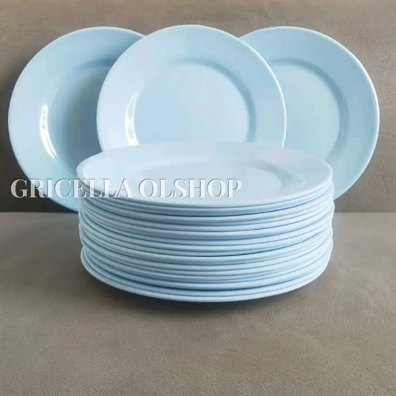 PAKET 6 PIRING MAKAN MELAMIN BULAT CEPER UKURAN JUMBO 26CM 4