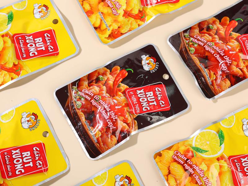 COMBO 40 chiếc chân gà RÚT XƯƠNG CABUNO chua cay đậm vị Vị Chua Cay