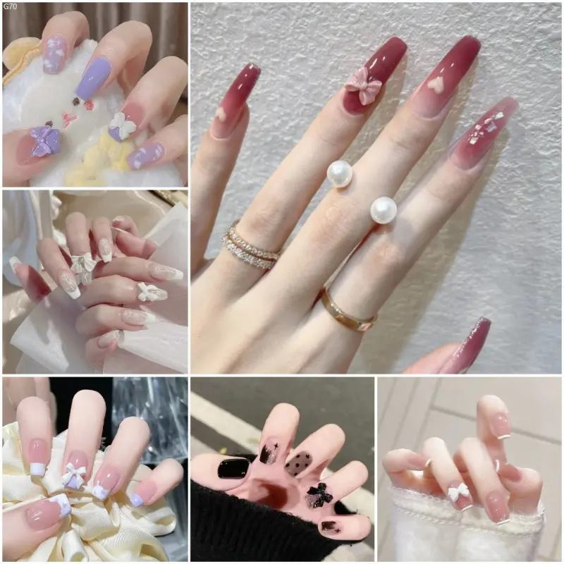 fjsshop168 【มาใหม่】เล็บปลอม พร้อมกาว ใช้ซ้ําได้ 24 ชิ้น ไอโฟน13พลัส กระดาษทิชชู่ เช็ดหน้า กระดาษเช็ดหน้า โอโม่เมจิกสกิน ลูกกลิ้งเก็บขน บรีส 3m ผงซักฟอก breeze