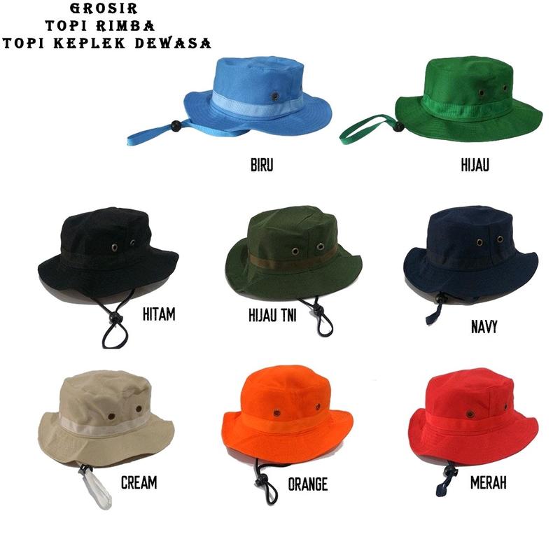 topi rimba topi keplek warna lengkap 0