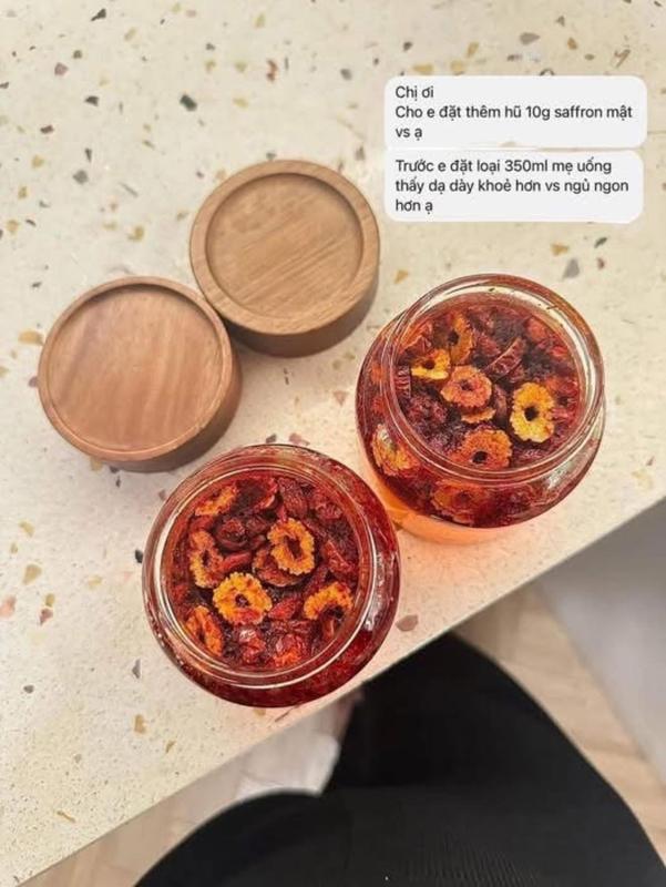 Saffron Tây Á Ngâm Mật Ong Táo Đỏ Kỷ Tử Dùng Thử 4