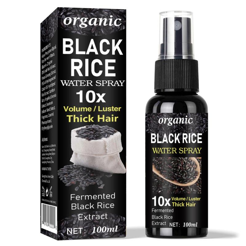 Product Introduction of Organic Black Rice Water Spray, Xmas Helps Improve Hair Quality, Hair Treatment Oil For Women & Men 3