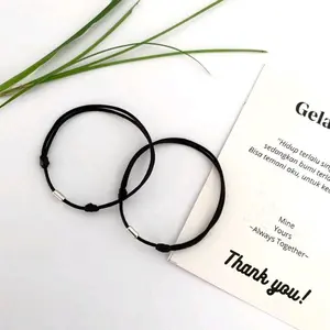 isi [2pcs] Gelang Couple Tabung Minimalis Simpel Estetik Model Korea/Gelang Untuk Pacar/Gelang Mine your Anniverasary
