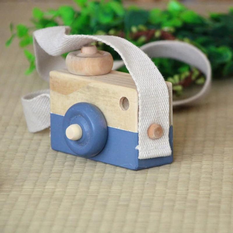 Product Introduction of Cute Wooden Toy Camera Camera Photography Prop Decoration Baby Kids Hanging  Children Educational Toy Birthday Christmas Gifts 1