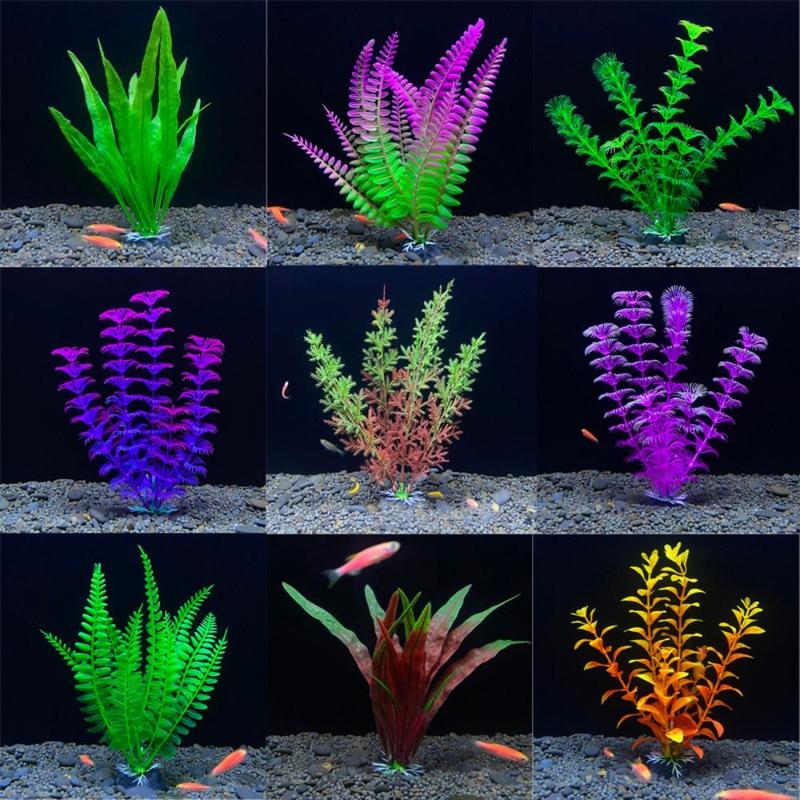 Product Introduction of Aquarium Ornament 18cm Simulation Water Grass Decorative Plastic Artificial Underwater Plants Lifelike Seaweed Ornaments Aquatic Water Grass Landscaping Decoration 13