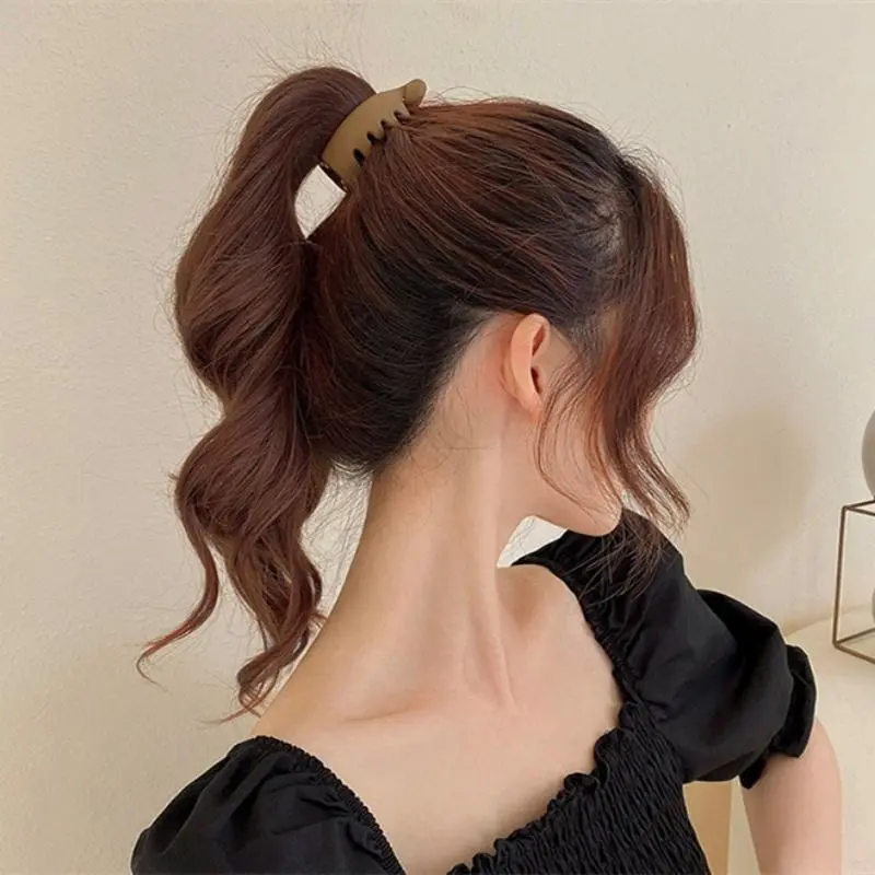 Kẹp Chuối Acrylic Hàn Quốc, Dễ Phối Đồ Thời Trang Đơn Giản, Kẹp Tóc Càng Cua Lì Màu Trơn Ngọt Ngào Phụ Kiện Tóc Cố Định Tóc Dây Buộc Tóc Nữ Thanh Lịch 4