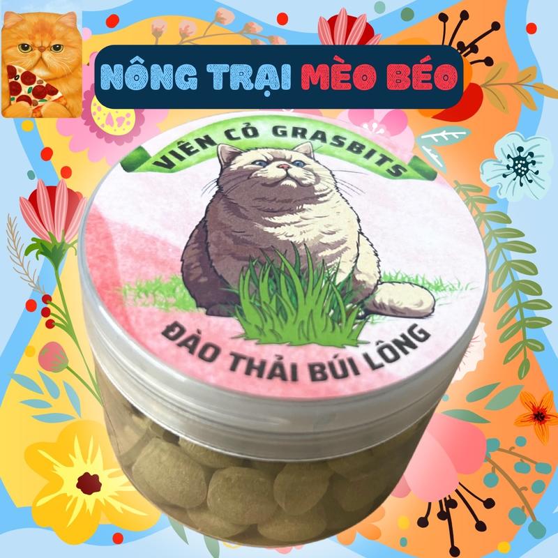Viên Cỏ Mèo Hộp Chiết Hỗ Trợ Tiêu Hoá Bổ sung Chất Xơ Tiêu Búi Lông Cho Mèo