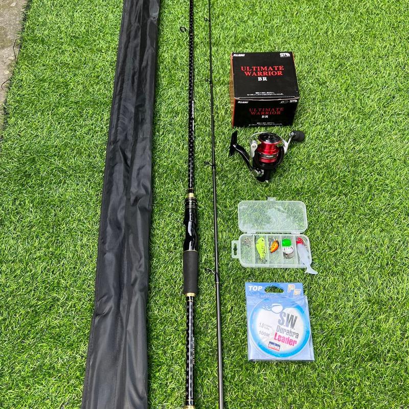  Combo cần lure đứng shimaanoo ceres kèm máy ranni 3000 kim loại. Và phụ kiện 