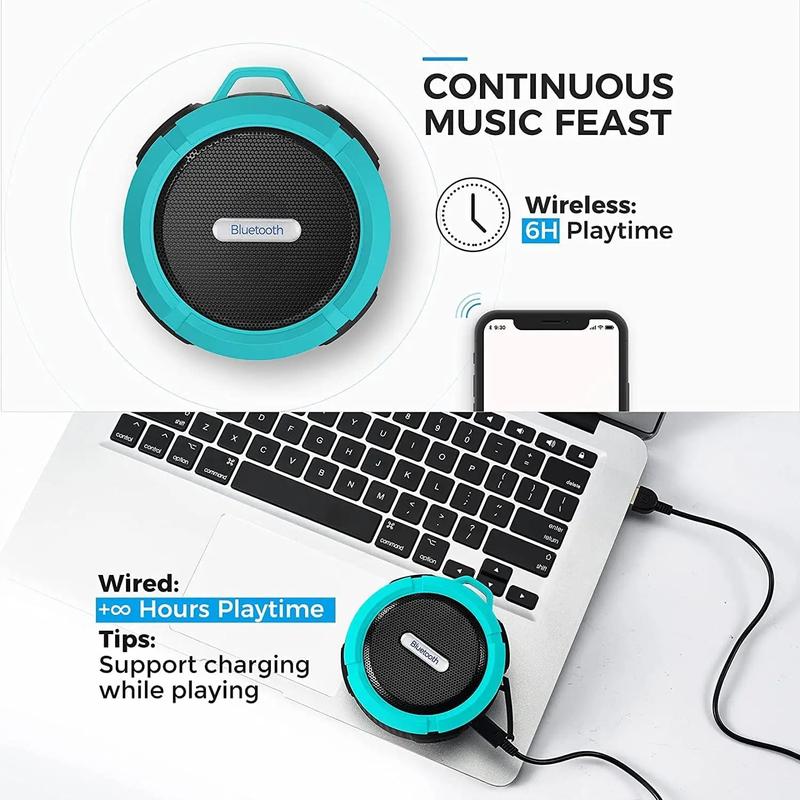 Product Introduction of Water proof mini wireless Bluetooth speaker USB charging with high volume used for mountain climbing cycling tourism 7