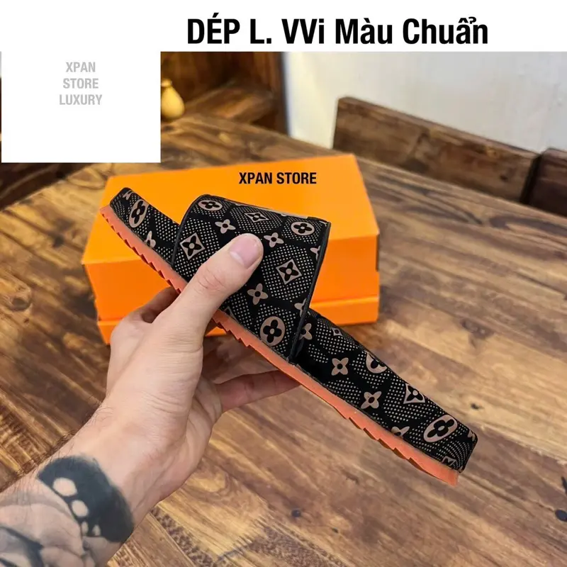 Dép Quai Ngang Bản Đẹp Đế 2 Lớp Quai Bọc Vải Cam Vát Sang Xịn Mịn Nét Keng Chuẩn Sịn