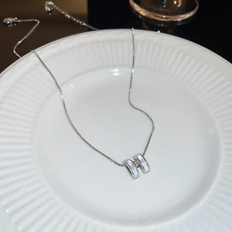 Mặt Dây Chuyền Trang Sức Thời Trang, Yinuovo, Dành Cho Nữ, Thiết Kế Chữ Zircon H, Làm Bằng Thép Titan Mạ Vàng 18K, Vòng Cổ Choker, Phong Cách Mới Nhất