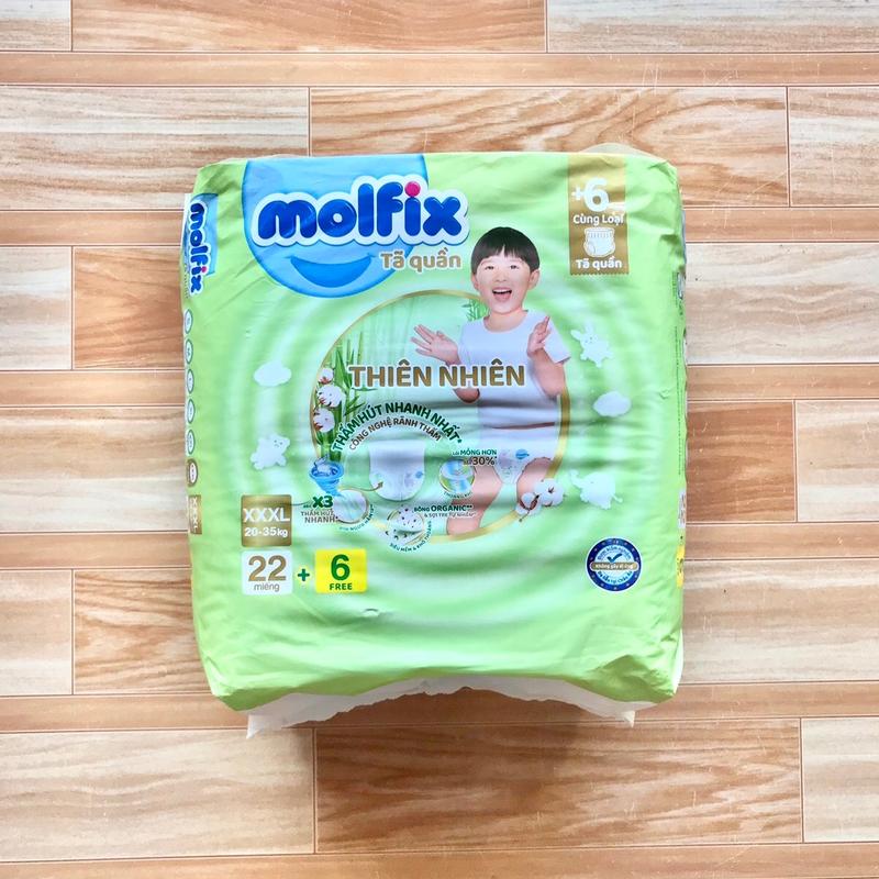 Bỉm/Tã Quần Molfix XXXL22+6 Miếng Cho Bé Từ 20-35kg