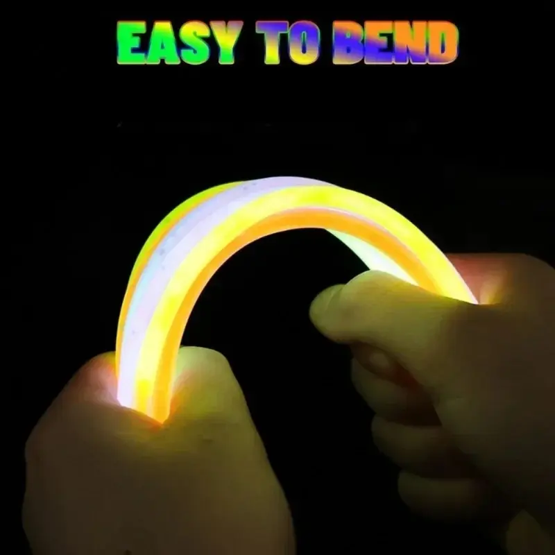 Product Introduction of 10-50Pcs Fluorescence Sticks Party Multicolor Glowing Stick Bright Colorful Light Bright Bendable Glow Bracelet Party Supplies 22