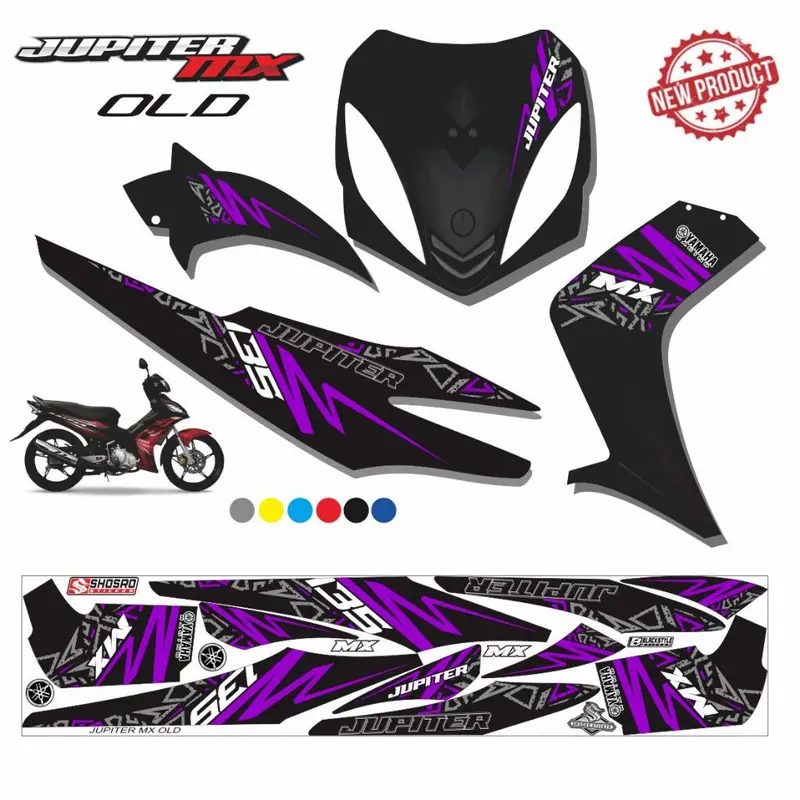 MOITIF TERBARU / STRIPING JUPITER MX LAMA / STIKER STRIPING VARIASI JUPITER MX OLD KARBU 5