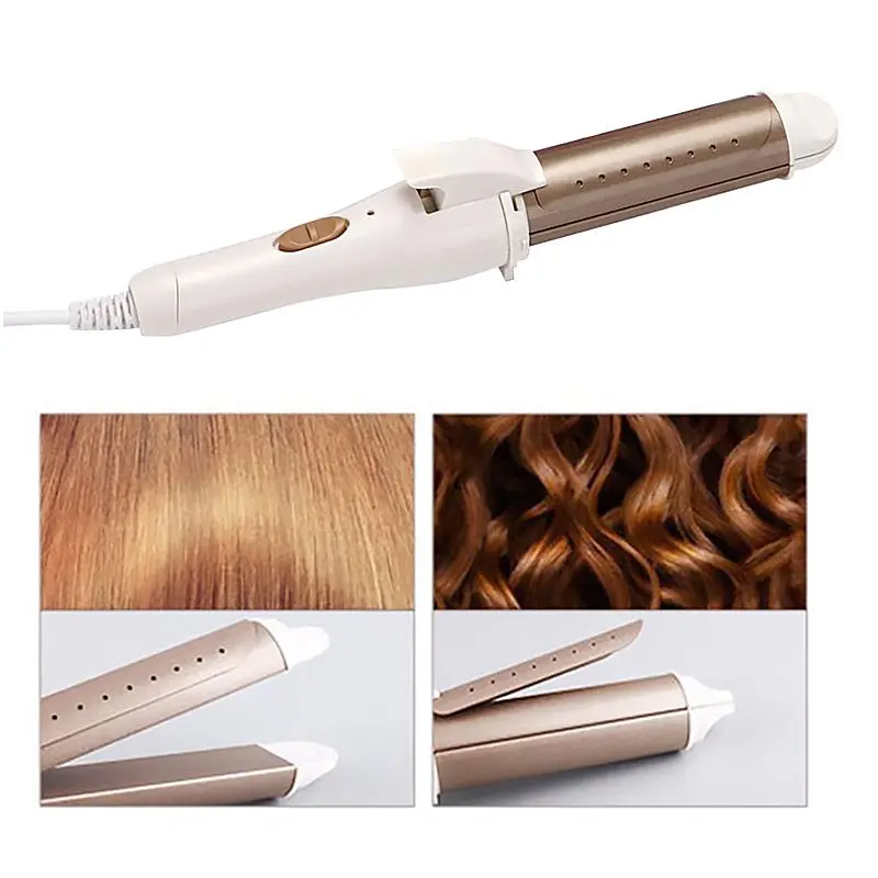 Hairdressing Tools, Mini Curlers, Straight Curlers, 2-in-1 Electric Clip, No Harm To Hair