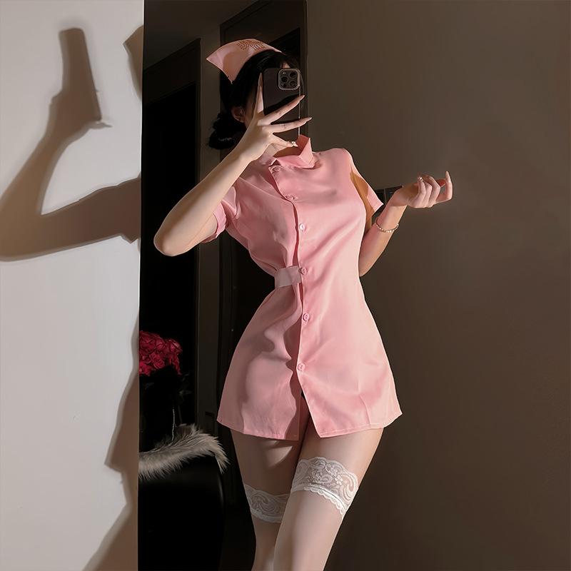 Đồng Phục Y Tá Đồ Lót Bộ Đồ Hóa Trang, Bộ Đồ Halloween Nữ Women Voan Voi 3