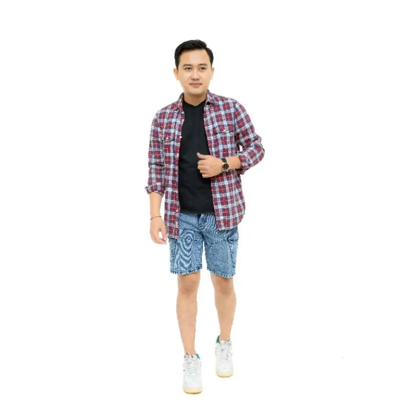 celana jeans pendek Tactikal premium full accesoris yang lagi hits kekinian Pria Dewasa Santai 0