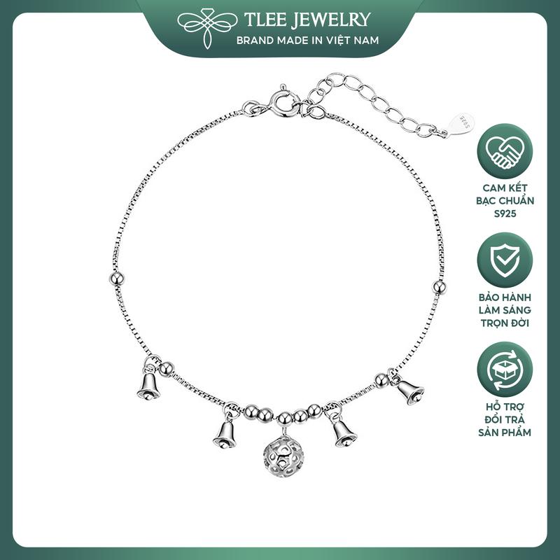 Lắc tay, lắc chân bạc nữ TLEE chuông xinh xắn TLEE JEWELRY LT0193
