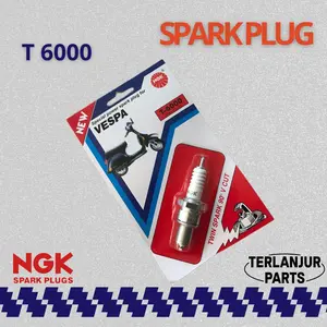 Busi NGK T6000 Busi Panjang Vespa motor 2 tak excel exclusive px pxe ps super sprint Mesin Motorcycle