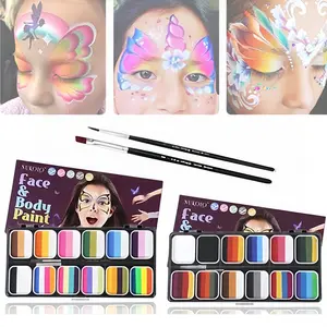 12 Warna Body Face Painting Art Make Up Painting Cat Wajah Beauty Makeup Tool Ucanbe Face Painting
