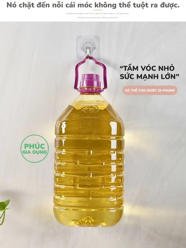 Miếng Dán Móc Treo Trong Suốt Không Dấu Vết - Chống Thấm, Tải Trọng Cao 7