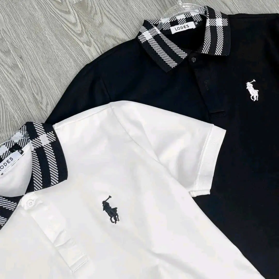 Áo POLO hè Ngưa thêu Cổ bẻ nam nữ chất vải cotton co giãn thấm hút tốt, Áo thời trang phong cách phù hợp cho các bạn trẻ.