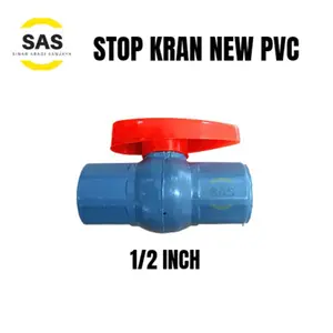 [SAS] Stop Kran New 1/2 Inch / Stop Kran Pipa Ballvalve PVC 1/2"