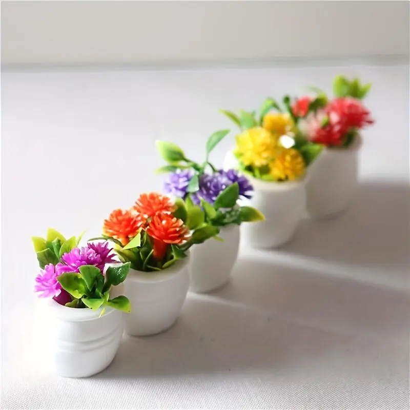 Mini Potted Plant, Miniature Potted Plant, Garden Decoration, Garden Miniatures, Garden Sculptures & Statues, Home Decor 0