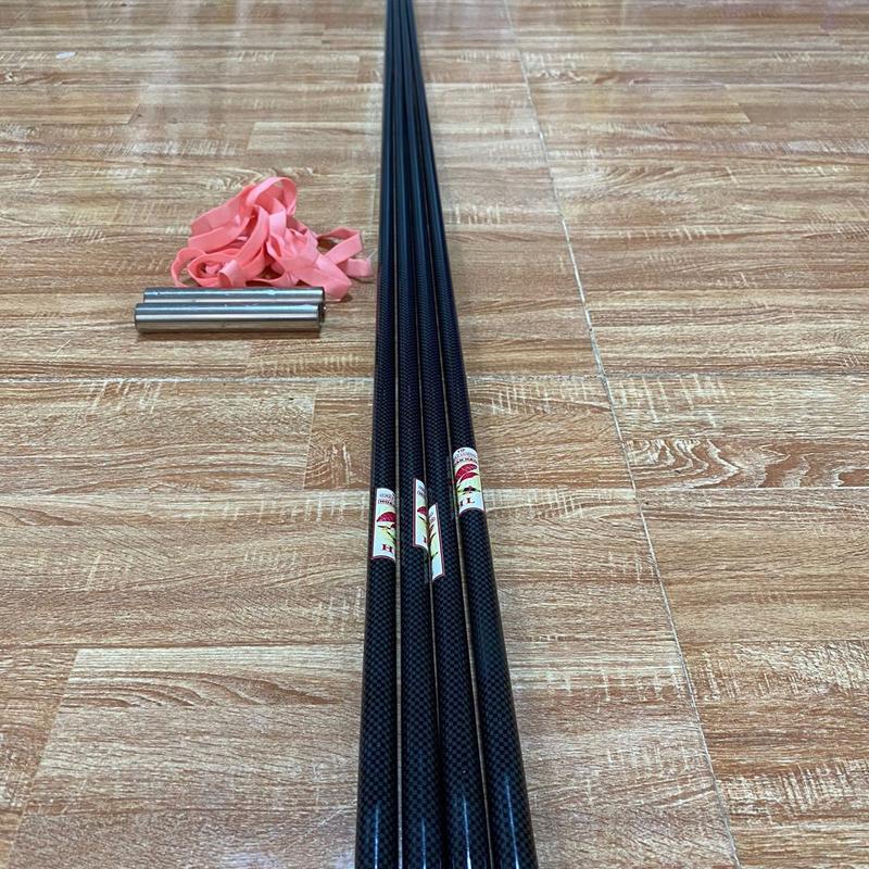 Combo 4 nan cacbon 3k đen Làm Diều tặng kèm 2 ống nối và dâu quấn