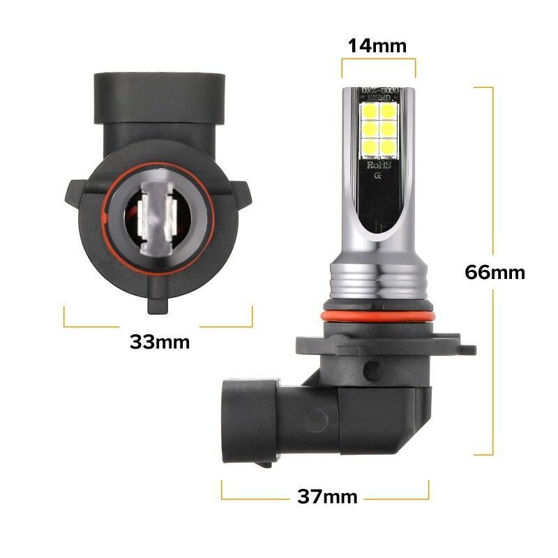 Product Introduction of 2PCS Super Bright CSP LED H1 H3 H4 H7 H8 H9 H10 H11 9005 HB3 9006 HB4 Car Spot Light Auto Fog Lamp 28
