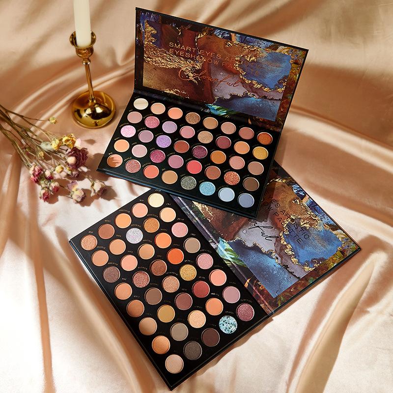 Bảng mắt 40 ô Smart Eyes Artistic Eyeshadow Palette Đủ Màu Nhũ Lì Phấn Mịn Lên Màu Rõ Nét Nữ Trang Điểm phấn  mắt Cosmetic Mỹ Phẩm Women