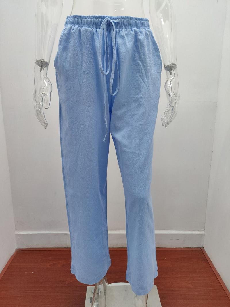 Product Introduction of Rib Flares, Crotchless Pantfashion Women's Clothingfashion Women's Women's New plus Size Loose Cotton Linen Women's Casual Pants Comfort Fabric Womenswear Bottoms Customized Evening Gorgeous Overall 27