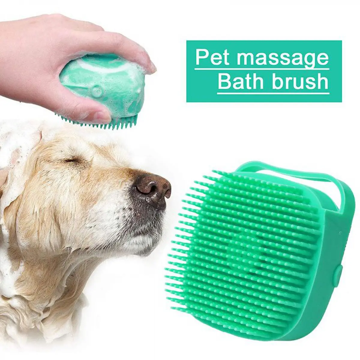 Massage Brush for Pets Silicone Bath Brush Filling Bath Back Rub Towel Bath Shampoo Brush Infants, Adults, Elderly. #PetComb #PetCleaning #PetHealth #Cheap #Children #Adult