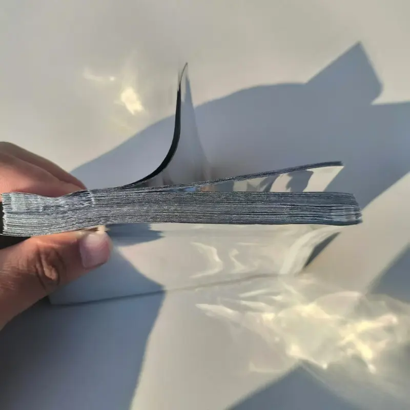 Túi Đóng Gói Niêm Phong Tự Làm Bằng Lá Nhôm, 100 Chiếc, Tự Dính, Thích Hợp Cho Thẻ Photocard Và Thẻ Thần Tượng, Bao Gồm Tay Áo 6