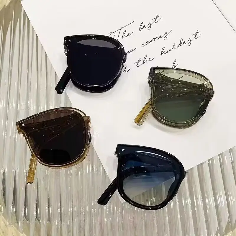 2025 New Folding And Pounding Polarized Sunglasses Fashion Trend Sunglasses Men And Women Internet Celebrity Xiaohongshu Sunglasses