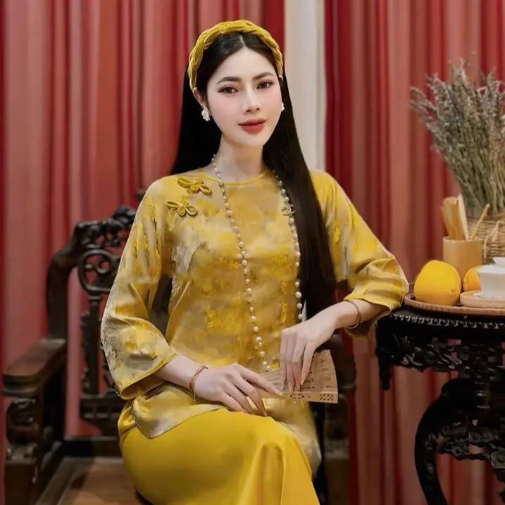 Bộ pháp phục lụa tằm trai siêu xinh dành cho c.e đi lễ