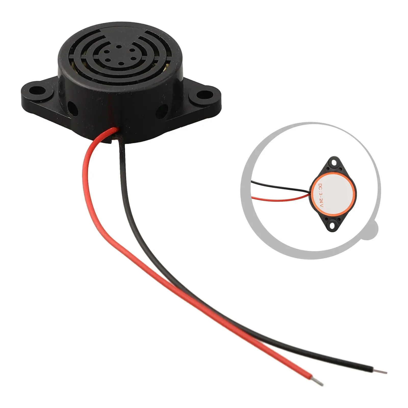 1Pcs DC3V-24V 100dB Electronic Buzzer Beep Tone Alarm Ringer Continuous Sound