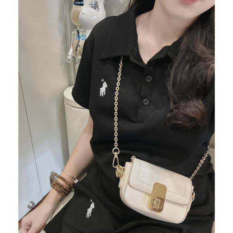 Set áo polo thêu ngựa mix chân váy chữ A  set áo bộ nữ cài cúc phối chân váy ngắn có túi style trẻ trung B345 HANASU 6