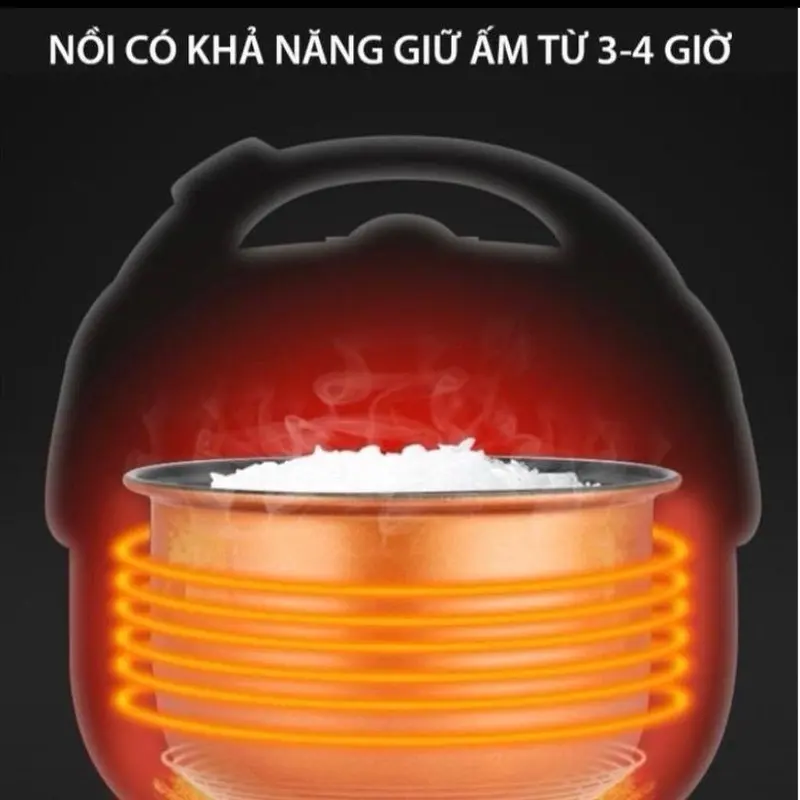 Nồi cơm điện SHAHP Hàn Quốc dung tích 1,2l hoặc 1,8l TẶNG kèm xửng hấp và môi múc cơm 4