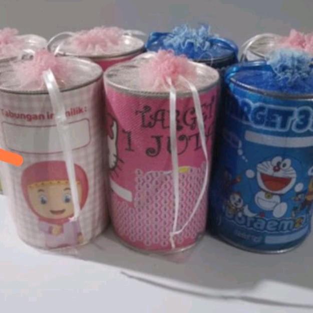 6 pcs souvenir celengan tinggi 14 cm diameter 8cm Anak-anak 0